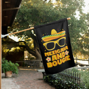 Mexicana And Bougie Mexican Girls Cinco De Mayo House Flag