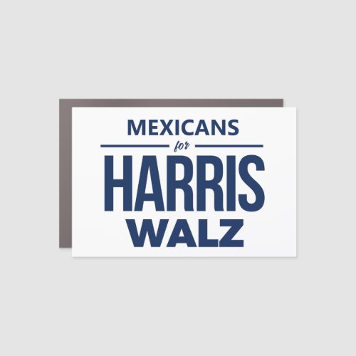 Mexicans for Harris Walz Car Magnet