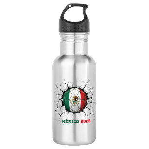 "Mexico 2026: Elegant Pride & Unstoppable Spirit" Stainless Steel Water Bottle