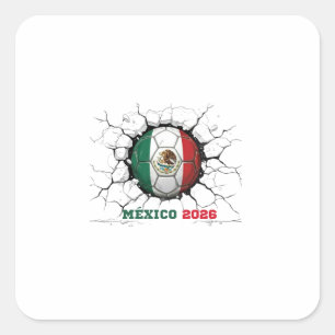 "Mexico 2026: Orgullo y Pasión Square Sticker