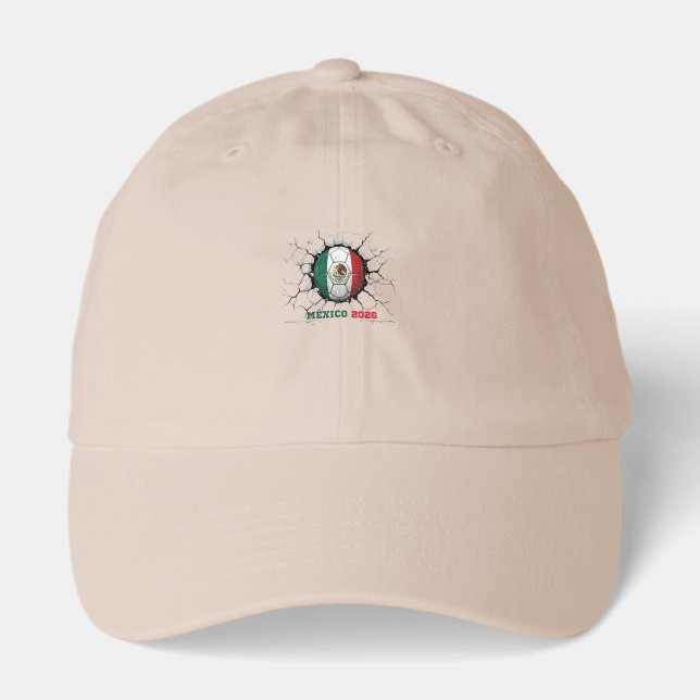 Mexico 2026 Pride Soccer Fan Hat (Front)