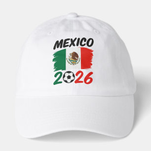 Mexico 2026 Soccer Fan Design with Football Hat