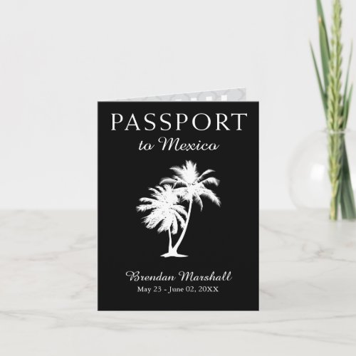 Mexico 21ST Birthday Passport Invitation