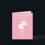 Mexico 21ST Birthday Pink Passport Invitation<br><div class="desc">A fun 21ST Birthday Gift Surprise! Do you need a fun way to give a trip as a gift! Send a passport with all the information. I've included two photos I took on a vacation I had so you can keep those photos or add your own. COLORS WILL BE PRINTED...</div>