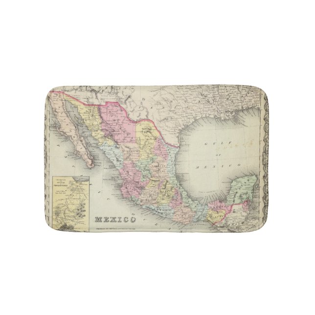 Mexico 3 bathroom mat (Front)