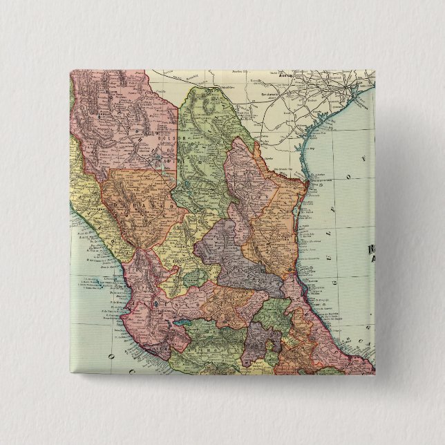 Mexico 7 pinback button (Front)