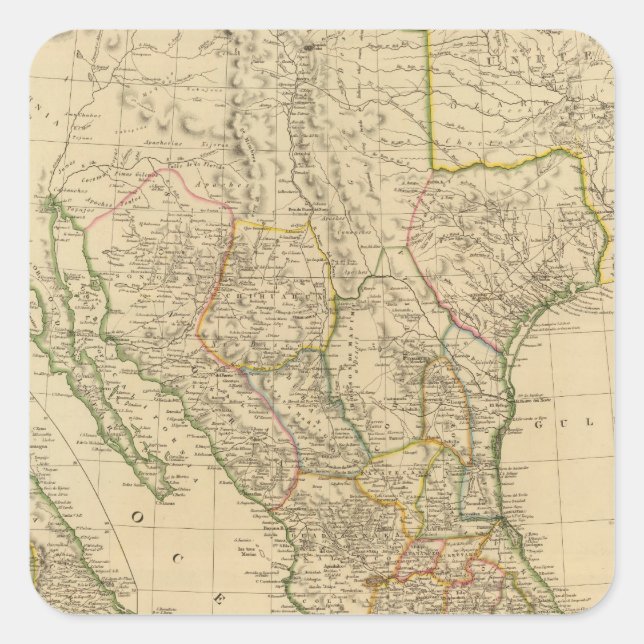 Mexico 8 square sticker (Front)