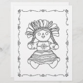 Mexico activity coloring page (Front/Back)