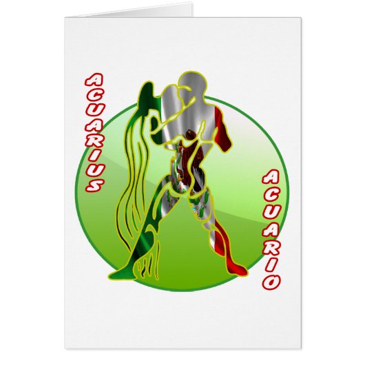 MEXICO ACUARIO HOROSCOPES PRODUCTS CARDS (Front)
