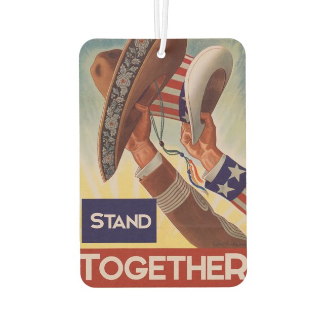 Mexico and America better together Air Freshener (Back)