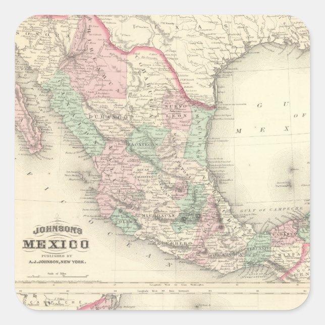 Mexico and Central America 2 Square Sticker (Front)