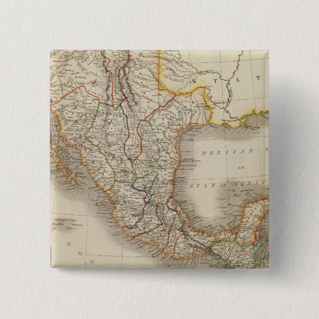 Mexico and Guatemala 2 Button (Front)
