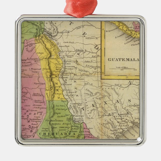 Mexico and Guatemala 2 Metal Ornament (Front)