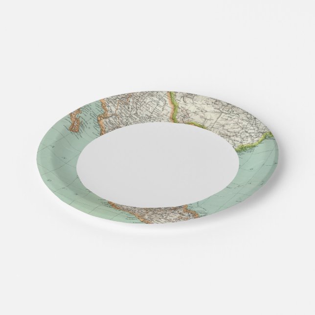 Mexico and Guatemala 3 Paper Plates (Angled)