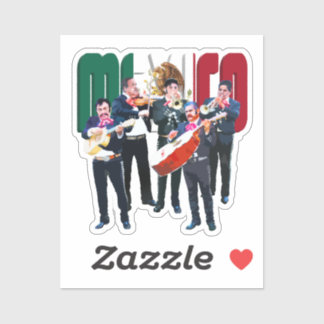 Mexico And Mariachi Band Sticker