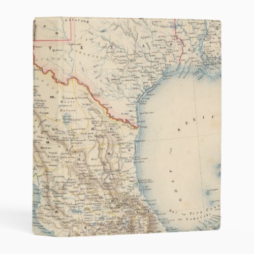 Mexico and Texas Map Mini Binder