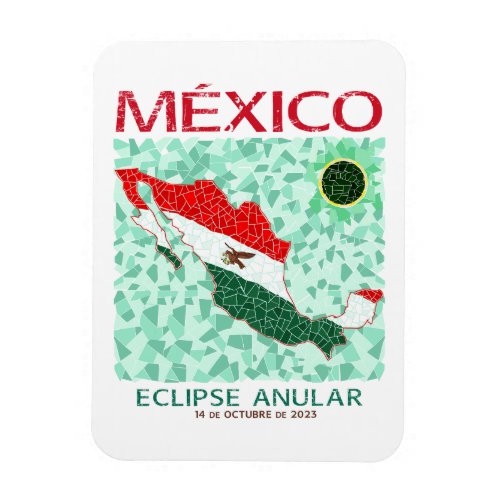 Mexico Annular Eclipse Photo Magnet