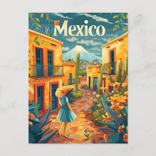 Mexico art postcard