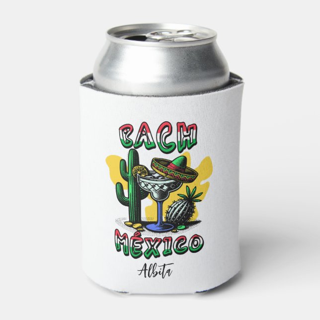 mexico bachelorette can cooler (Can Front)