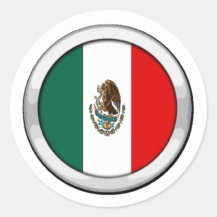 Mexico Badge Round Sticker