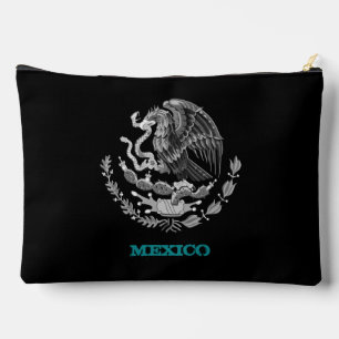 Mexico bag, Mexican Eagle coat of arms / flag Accessory Pouch