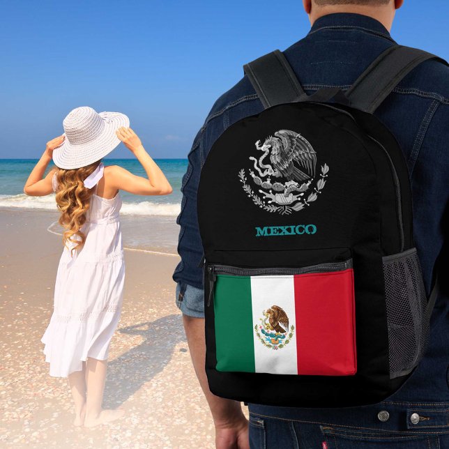 Mexico bag, Mexican flag, emblem /patriots Printed Backpack (Creator Uploaded)