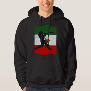 Mexico Baseball Flag for Mexican Baseball Fans Vin Hoodie