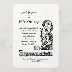 Mexico Beach Destination Wedding Invitation