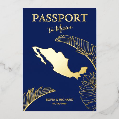 Mexico Beach Destination Wedding Passport