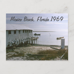 Mexico Beach, Florida 1969 Seascape Postcard