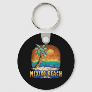 Mexico Beach Florida Vintage Distressed Souvenir Keychain
