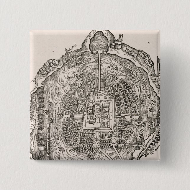 Mexico Before the Conquest Pinback Button (Front)