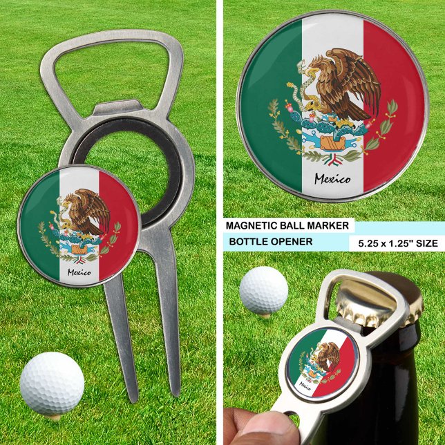 Mexico bottle opener, Golf marker, Mexican Flag Divot Tool (Creator Uploaded)