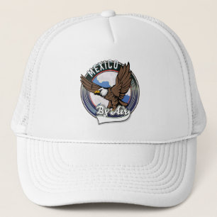 Mexico by air travel patch. trucker hat