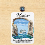 Mexico Cabo Arch Cruise Ship Stateroom Magnet<br><div class="desc">This design may be personalized in the area provided by changing the photo and/or text. Or it can be customized by clicking Personalize this Template and then choosing the click to customize further option and delete or change the color of the background, add text, change the text color or style,...</div>