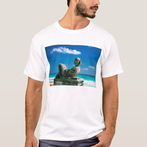 Mexico Cancun Beach Chac Mool T_Shirt