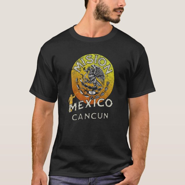 Mexico Cancun LDS Mission Missionary   T-Shirt (Front)