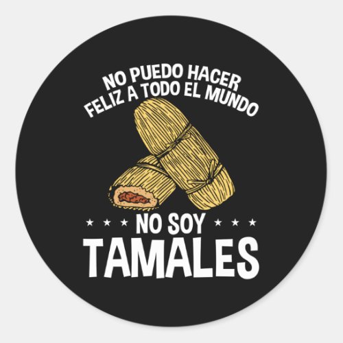 Mexico Canned Tamale Husks Mexican Tamalea Chicken Classic Round Sticker