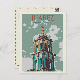 Mexico, Cathedral of Ciudad Juarez, Chihuahua Post Postcard