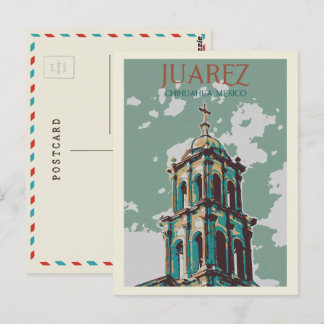 Mexico, Cathedral of Ciudad Juarez, Chihuahua Post Postcard