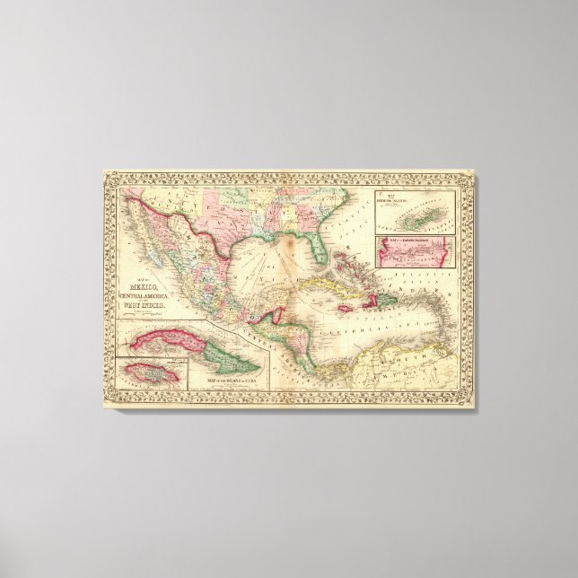 Mexico, Central America, West Indies Canvas Print (Front)