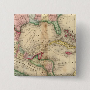 Mexico, Central America, West Indies Pinback Button