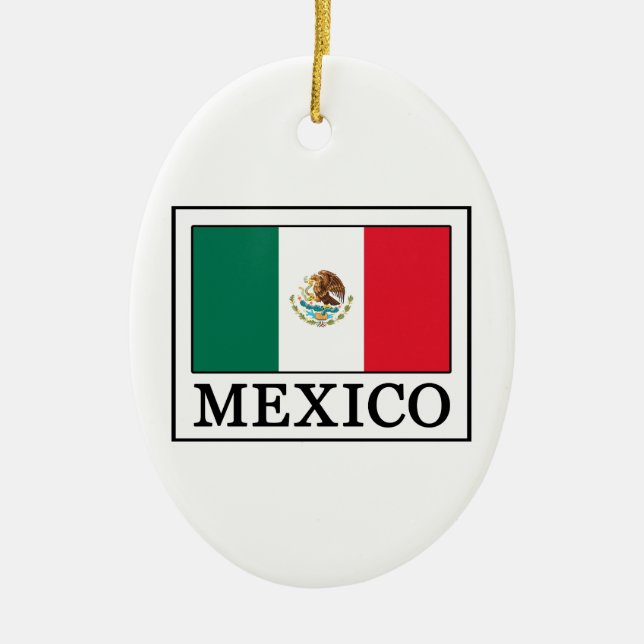 Mexico Ceramic Ornament (Front)