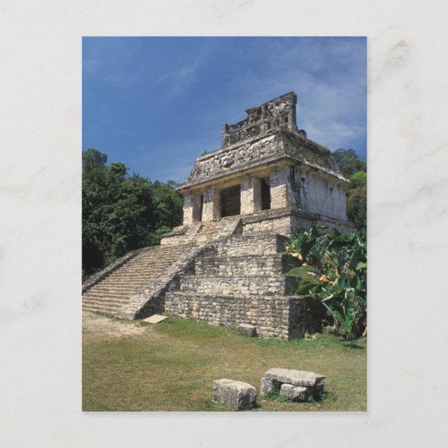 Mexico, Chiapas province, Palenque. Temple of Postcard (Front)