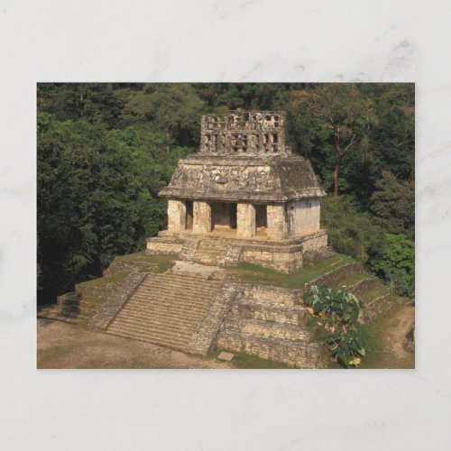 Mexico Chiapas province  Palenque Temple of Postcard