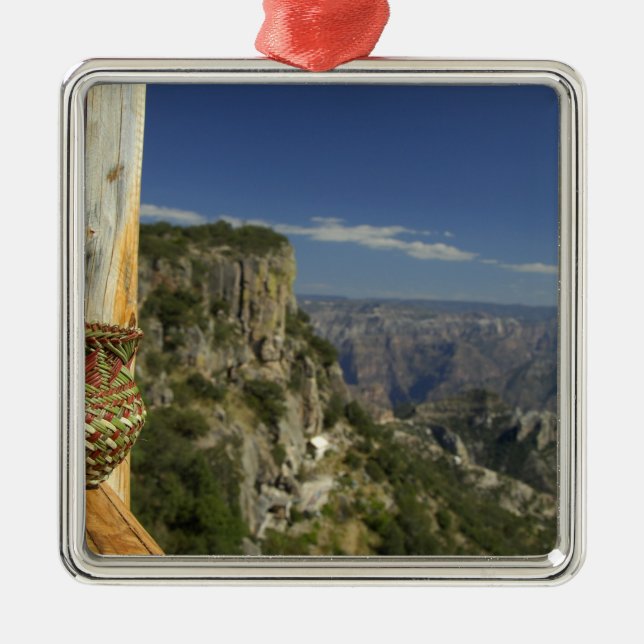 Mexico, Chihuahua, Copper Canyon. View from Metal Ornament (Front)