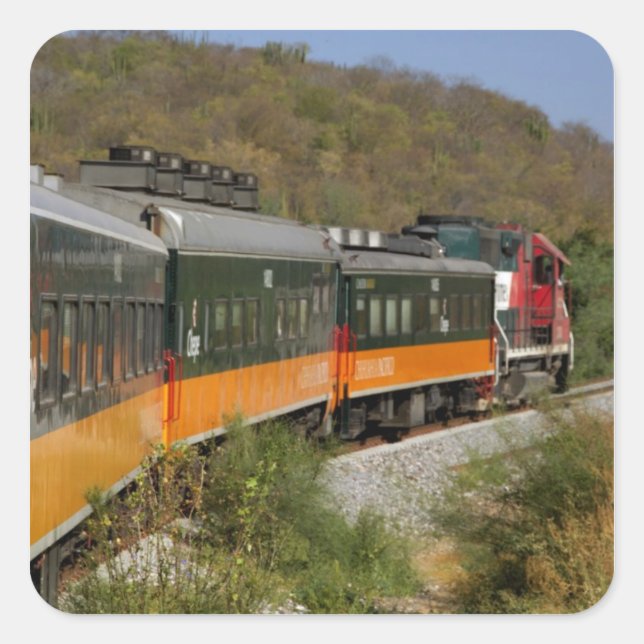 Mexico, Chihuahua, Copper Canyon. Views from Square Sticker (Front)