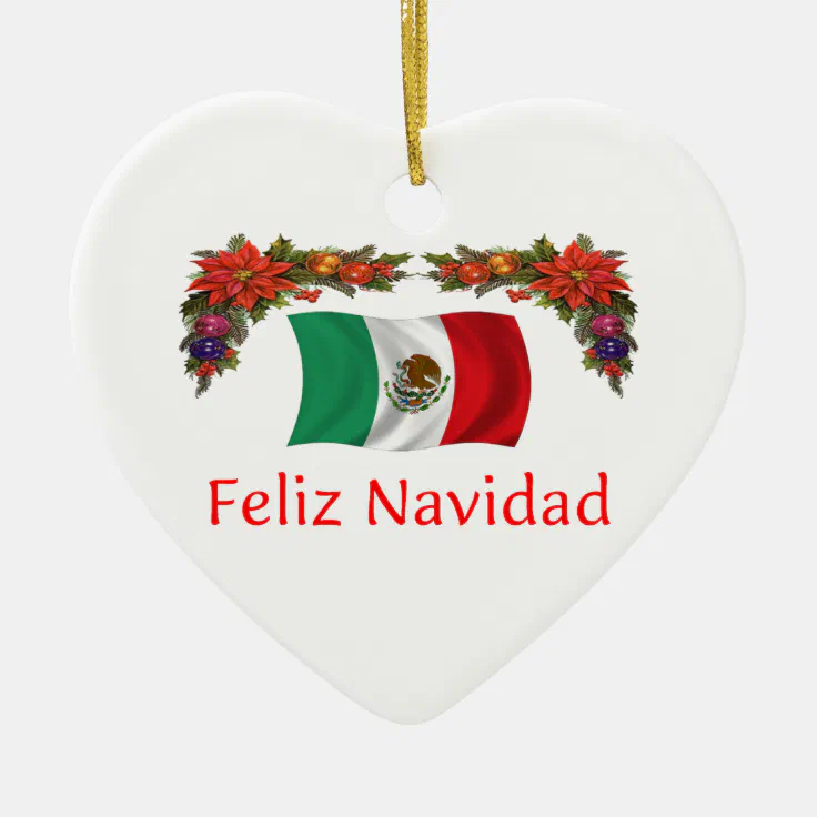 Mexico Christmas Ceramic Ornament | Zazzle