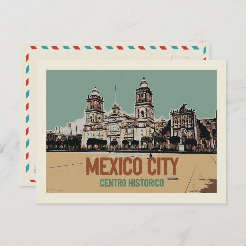 Mexico City cathedral historic center Mexico Pos Postcard