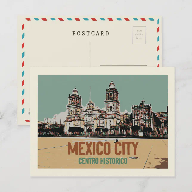 Mexico City cathedral, historic center, Mexico Pos Postcard | Zazzle
